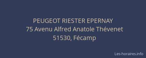 PEUGEOT RIESTER EPERNAY
