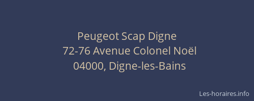 Peugeot Scap Digne
