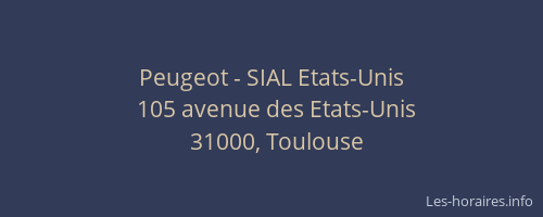 Peugeot - SIAL Etats-Unis