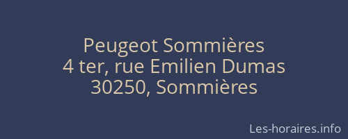 Peugeot Sommières