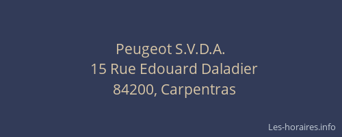 Peugeot S.V.D.A.