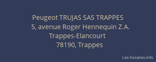 Peugeot TRUJAS SAS TRAPPES