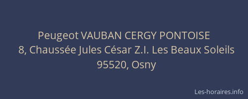 Peugeot VAUBAN CERGY PONTOISE