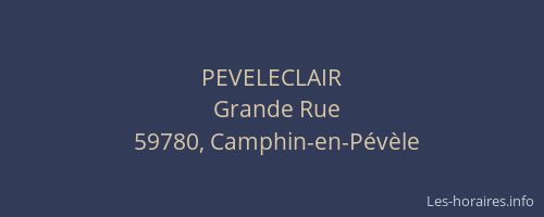 PEVELECLAIR