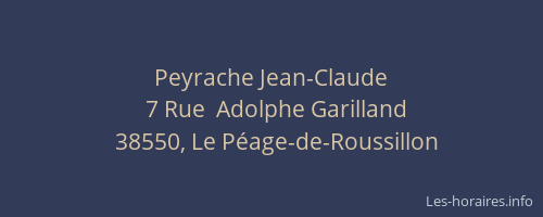 Peyrache Jean-Claude
