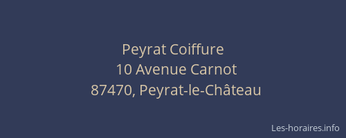 Peyrat Coiffure