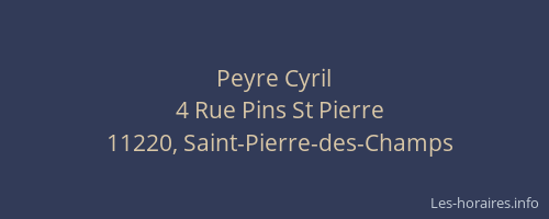 Peyre Cyril