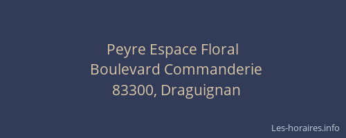 Peyre Espace Floral