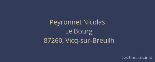 Peyronnet Nicolas