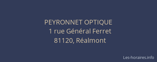 PEYRONNET OPTIQUE