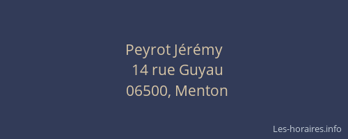 Peyrot Jérémy