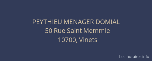 PEYTHIEU MENAGER DOMIAL
