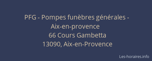PFG - Pompes funèbres générales - Aix-en-provence