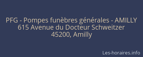 PFG - Pompes funèbres générales - AMILLY