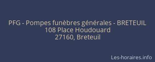 PFG - Pompes funèbres générales - BRETEUIL
