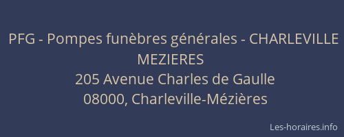 PFG - Pompes funèbres générales - CHARLEVILLE MEZIERES