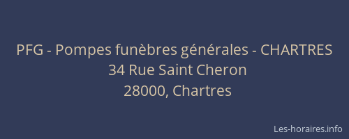 PFG - Pompes funèbres générales - CHARTRES