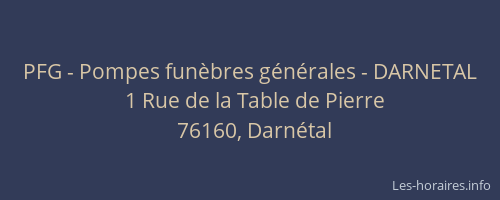 PFG - Pompes funèbres générales - DARNETAL