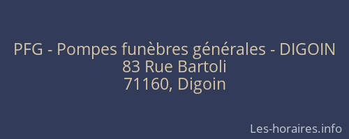 PFG - Pompes funèbres générales - DIGOIN