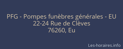 PFG - Pompes funèbres générales - EU