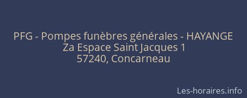 PFG - Pompes funèbres générales - HAYANGE