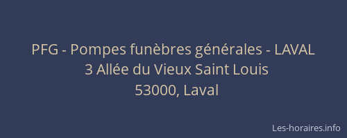 PFG - Pompes funèbres générales - LAVAL