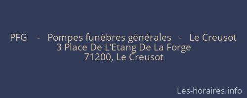 PFG    -   Pompes funèbres générales   -   Le Creusot