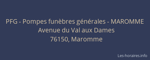 PFG - Pompes funèbres générales - MAROMME