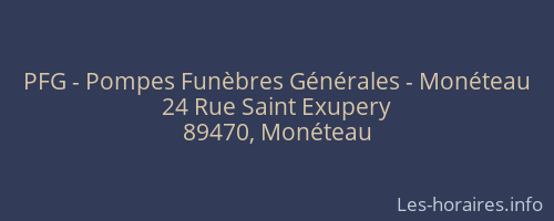 PFG - Pompes Funèbres Générales - Monéteau