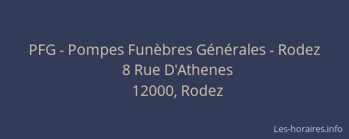 PFG - Pompes Funèbres Générales - Rodez
