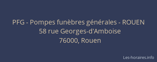 PFG - Pompes funèbres générales - ROUEN