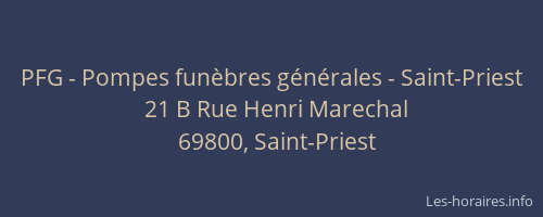 PFG - Pompes funèbres générales - Saint-Priest