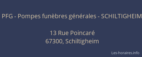 PFG - Pompes funèbres générales - SCHILTIGHEIM