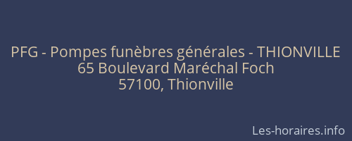 PFG - Pompes funèbres générales - THIONVILLE
