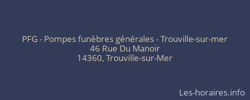 PFG - Pompes funèbres générales - Trouville-sur-mer