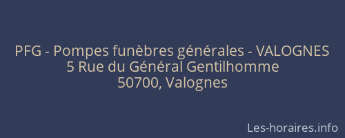 PFG - Pompes funèbres générales - VALOGNES
