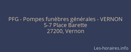 PFG - Pompes funèbres générales - VERNON