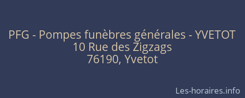 PFG - Pompes funèbres générales - YVETOT