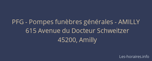 PFG - Pompes funèbres générales - AMILLY