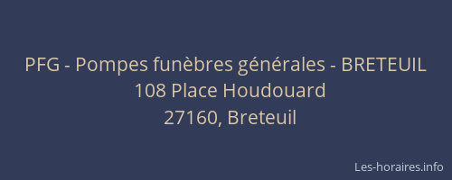 PFG - Pompes funèbres générales - BRETEUIL