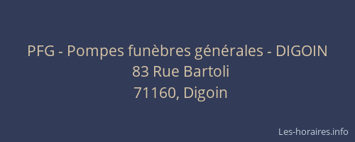 PFG - Pompes fun&egrave;bres g&eacute;n&eacute;rales - DIGOIN