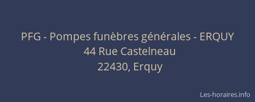 PFG - Pompes fun&egrave;bres g&eacute;n&eacute;rales - ERQUY
