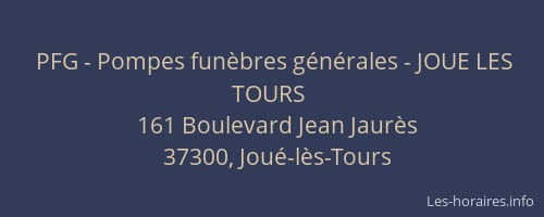 PFG - Pompes funèbres générales - JOUE LES TOURS