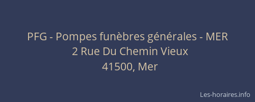PFG - Pompes fun&egrave;bres g&eacute;n&eacute;rales - MER