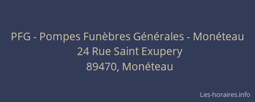 PFG - Pompes Funèbres Générales - Monéteau