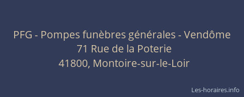 PFG - Pompes funèbres générales - Vendôme