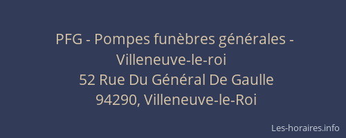 PFG - Pompes funèbres générales - Villeneuve-le-roi