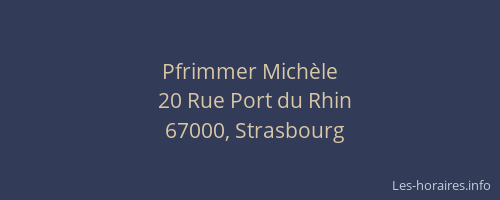 Pfrimmer Michèle