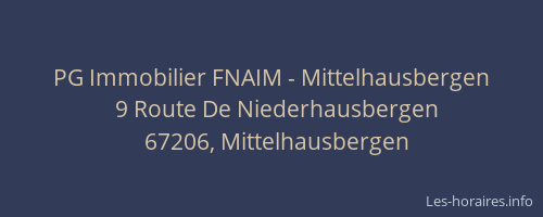 PG Immobilier FNAIM - Mittelhausbergen