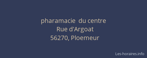pharamacie  du centre